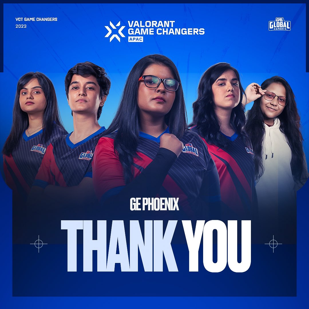 GlobalEsportsIn's tweet photo. Our journey with the GE Phoenix ends here.
We wish you the very best in your future endeavors, and we hope you all continue pushing your limits with each passing day. ❤️
#GameChangers #GEPhoenix #GEFighting https://t.co/KhdBHcnVzn