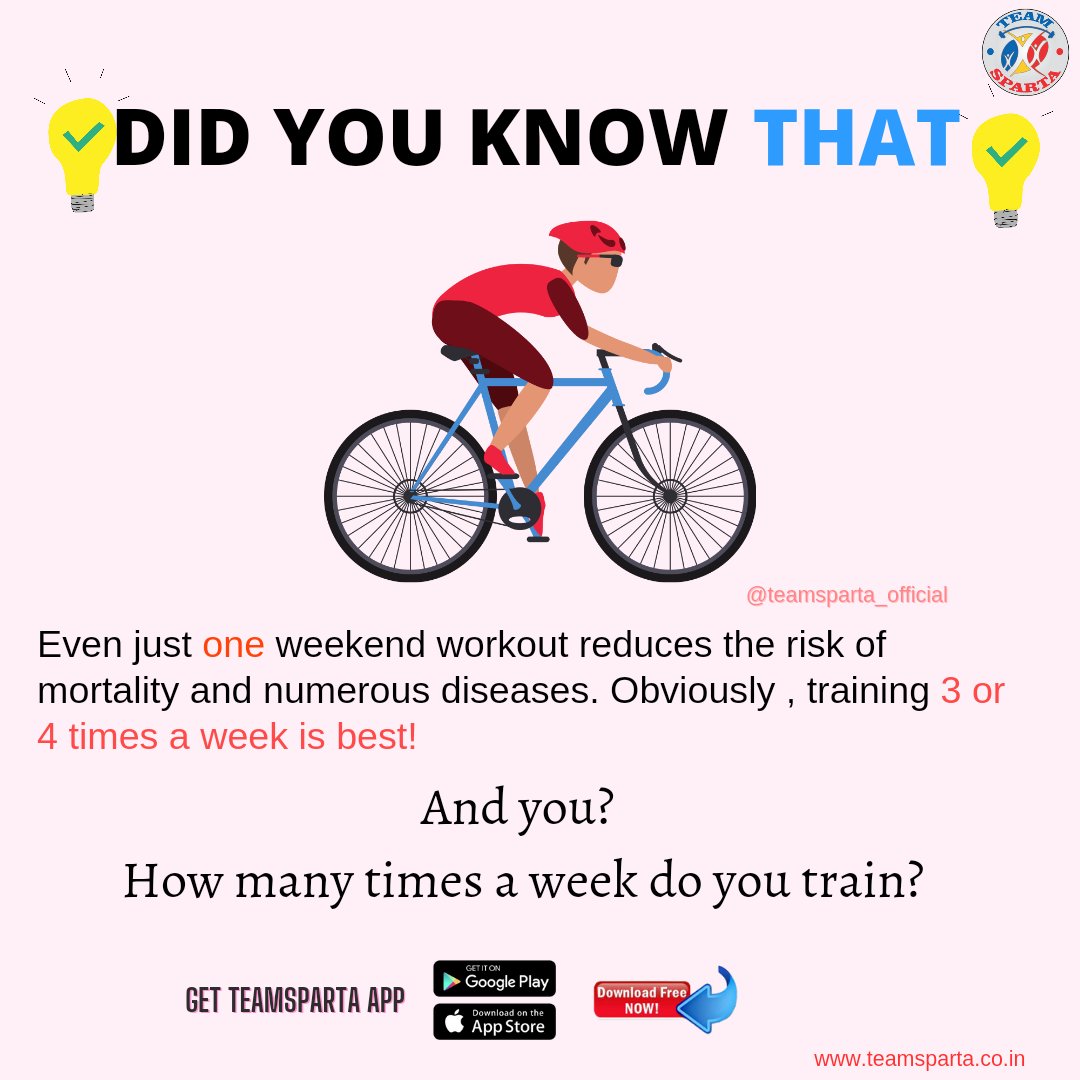 #fitnessknowledge #alwaysfit #fitnessonlinecoaching #fitnessinfographic #fitnessfact #gymadvise #fitnessinformation #gymtips #fitnessfacts #gymday #learnfitness #losefat #buildmuscle #fitnesstips #teamspartadotcodotin #teamspartaapp #teamspartafitness