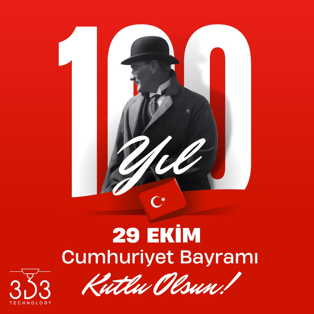 Cumhuriyetimizin yüzüncü yılını coşkuyla kutluyoruz.