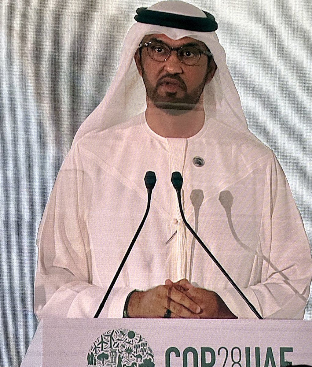 “We must decarbonize our economies, triple renewable energy..” #DrSultanAlJaber at inauguration of Pre-COP in Abu Dhabi. ⁦@COP28_UAE⁩