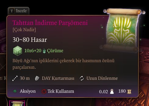 Şöyle bi parşömen var elimde. İsteyene 1M dolara satarım. İletişim dm