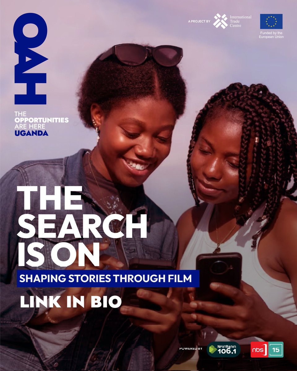 Registration Is now open for @The_OAH_Africa 

Feel free to click on this link forms.gle/LWLYM5K1ehdgug… and complete your registration. 

A project by @ITCnews and @EUinUG 

#OAHUganda #FilmIndustry #FilmUG #StorytellerUG #ActorUG #ScriptwriterUG #Uganda #OpportunitiesAreHereUG