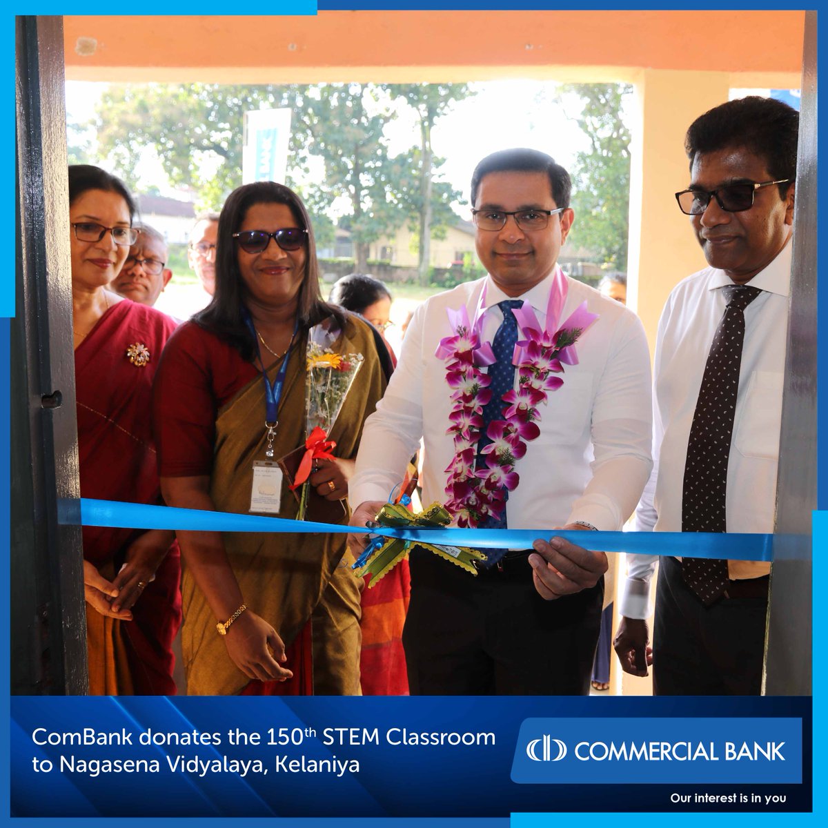 ComBank_LK's tweet photo. The 150th STEM classroom donated by the CSR Trust of the Commercial Bank of Ceylon PLC was unveiled today at Nagasena Vidyalaya, Kelaniya.
#ComBank #CSR #STEMclassroom https://t.co/ZG7hXq6dvU
