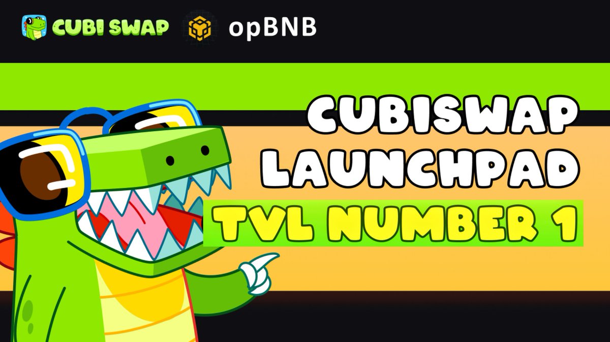 CUBISWAP's tweet image. Huge Win with CUBISWAP LAUNCHPAD 🐊

@ApisProtocol raise 997 $BNB and on its way 🐝

Stay tuned for their development and look forward to the next GEM project of cubiswap launchpad 💎

CUBISWAP - #opBNB TVL NO.1 ⭐

Striving for Greatness 👑
