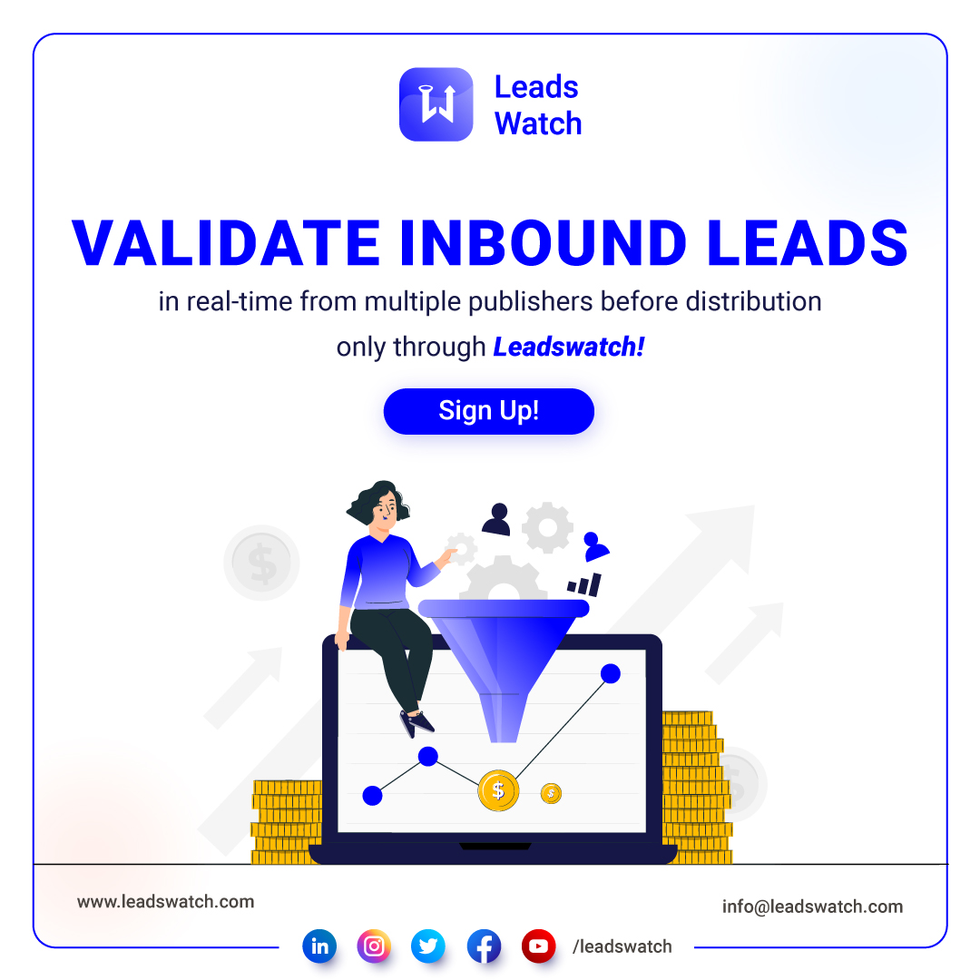 Authenticate inbound leads in real-time from multiple publishers before distribution and never receive a failed lead in your business career. Leadswatch offers you ease of mind like no other. Sign up today! leadswatch.com linkedin.com/feed/update/ur…