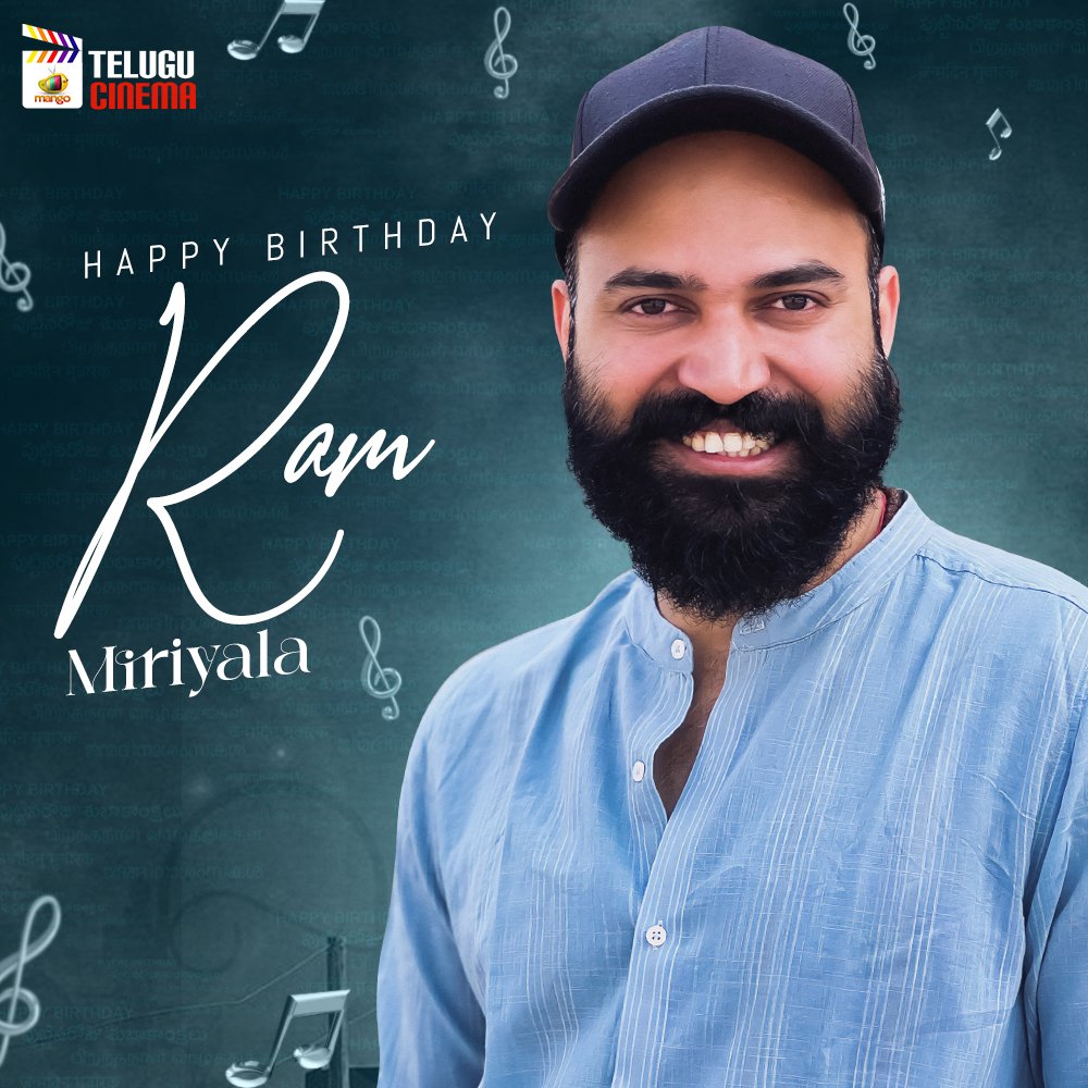 Here's Wishing the Talented Music Composer & Singer #RamMiriyala a very Happy Birthday 🎂 🎉🎊 

Wishing you a Blockbuster Musical Hit with #TilluSquare 🎵 🎶

#HappyBirthdayRamMiriyala #HBDRamMiriyala #MangoTeluguCinema