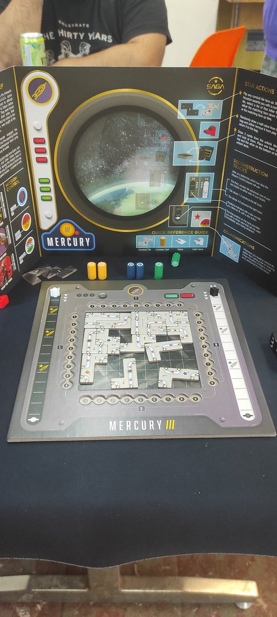 Mission Control: Critical Orbit de <a href="/Th3rdWorld/">3WS Publishing</a> un roll &amp; write cooperatiu i asimètric molt divertit, Houston completed!