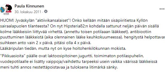 Ei se hoito kauhean hääppöistä ollut myöskään 12 vuotta sitten... #sotekriisi