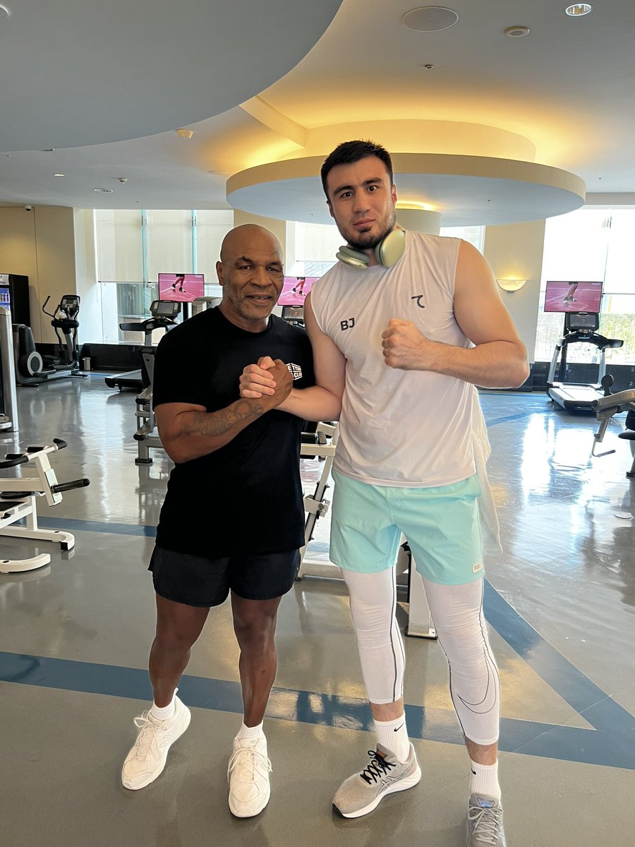 After good training. Thank you king! @MikeTyson