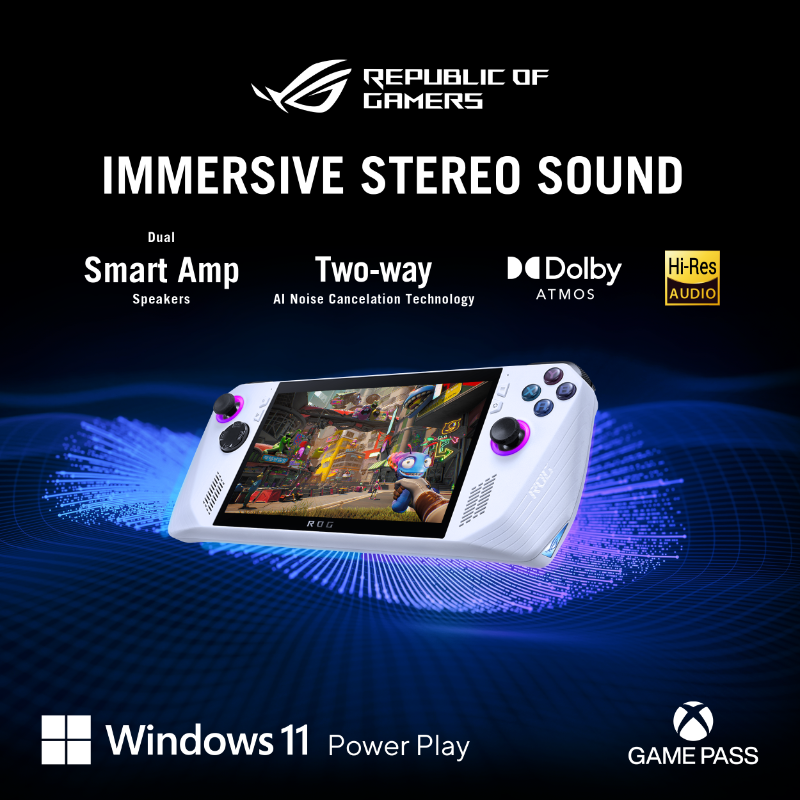 ASUS_za's tweet photo. Game On the Go: Unleash ROG Ally's AMD Ryzen Z1 for PC Library, Anytime, Anywhere!

#ROGAlly #playALLYourgames #Windows11 #PowerPlay