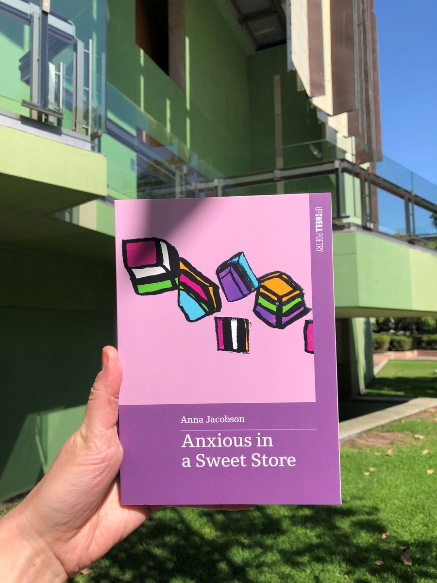 🍭 Congratulations to @poetry_anna on launching Anxious in a Sweet Store (@UpswellP) in Brisbane yesterday. Anna was awarded a 2020 Queensland Writers Fellowship to write this new collection! Pick up a copy at the @slqld Library Shop ow.ly/Es1Q50Q1YIk