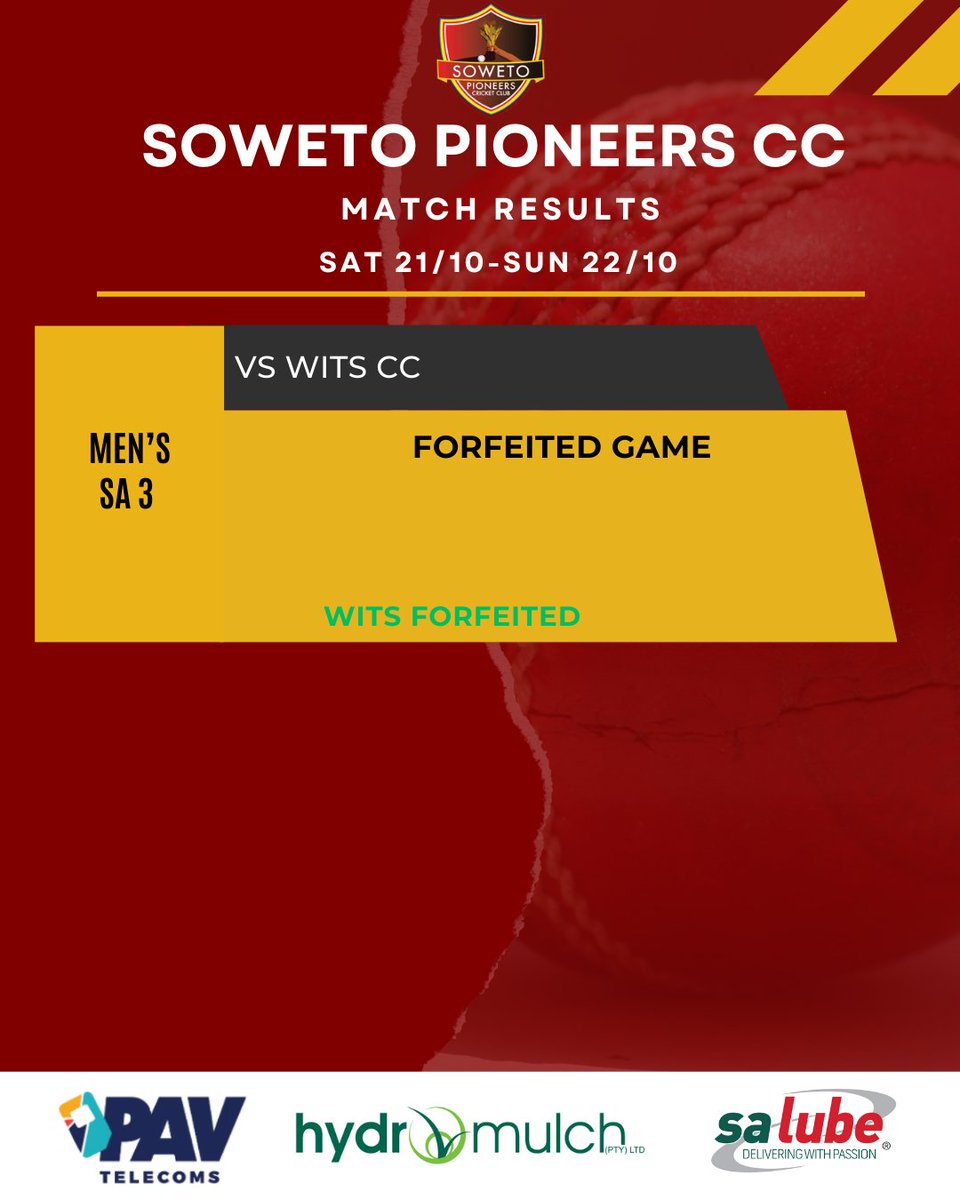 Soweto Pioneers Cricket Club (@sowetopioneers) on Twitter photo 