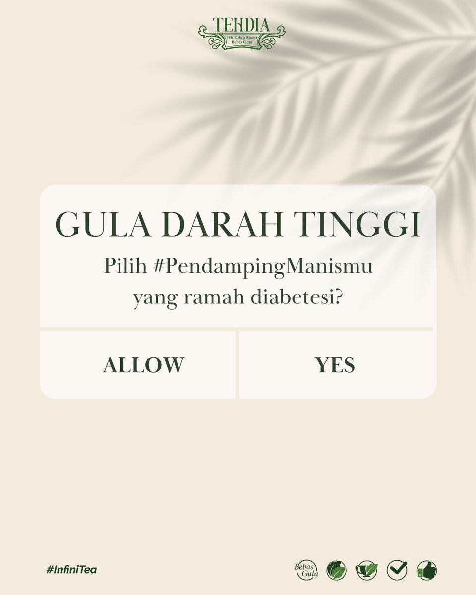 Teh Celup Manis Bebas Gula tweet media