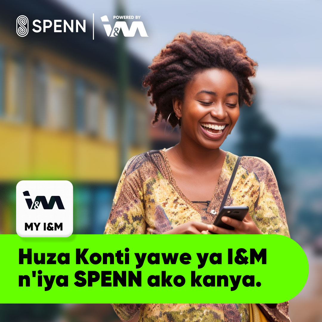 SPENNRwanda's tweet photo. Huza Konti yawe ya I&amp;M n'iya SPENN ako kanya.

UKO BIKORWA
1. Kanda ahanditse "My I&amp;M"
2. Ukande kuri "Link I&amp;M bank account"
3. Injizamo Nimero ya konti yawe
4. Kanda kuri "Link account"

#SPENN #SPENNit https://t.co/BTOfw8PI2Z