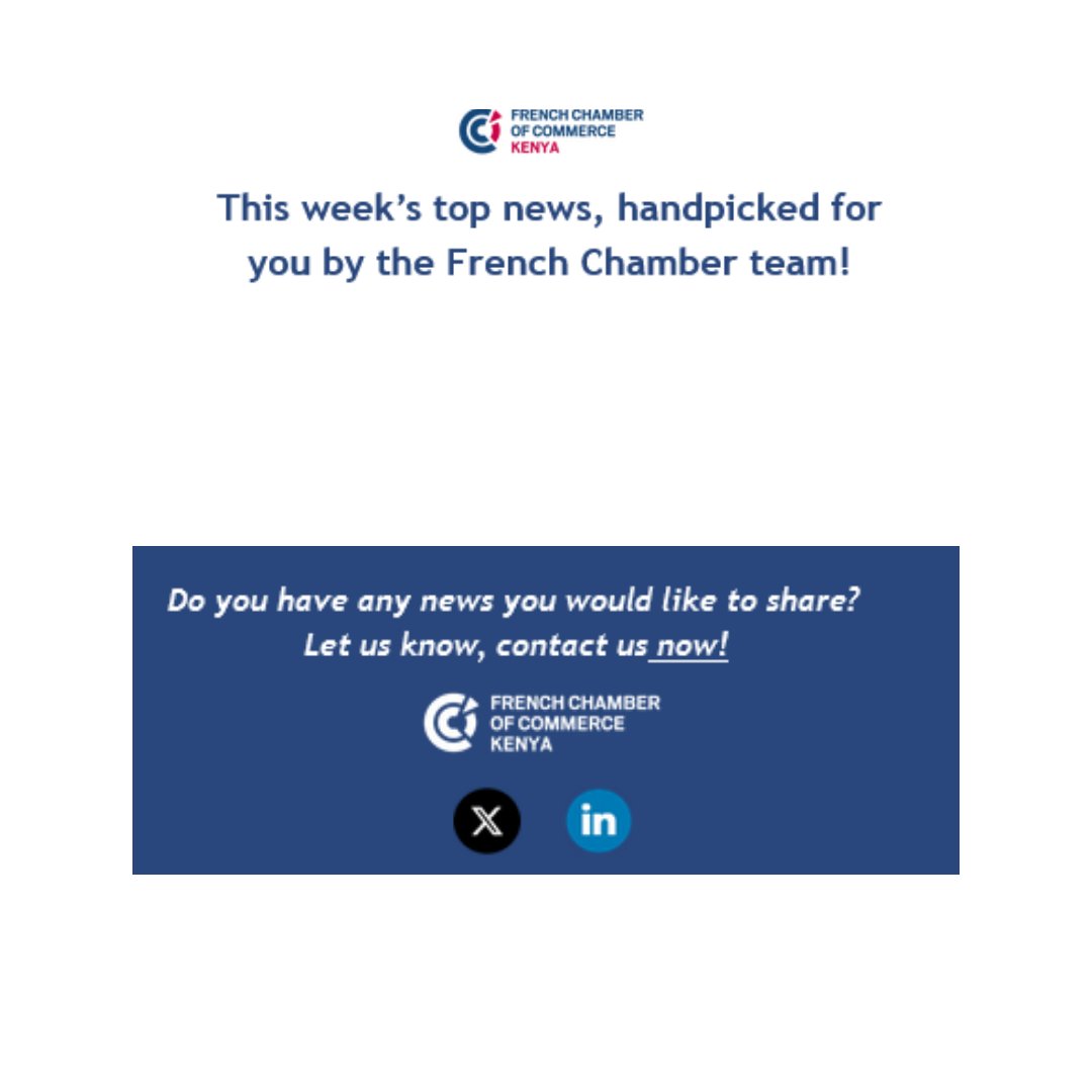 frkenya_chamber's tweet image. @frkenya_chamber sent out to its members a compilation of news highlights hand-picked from the dailies, chamber events and member news. Take a look at a snippet of our last weekly brief.
#FCCKNews #WeeklyBrief