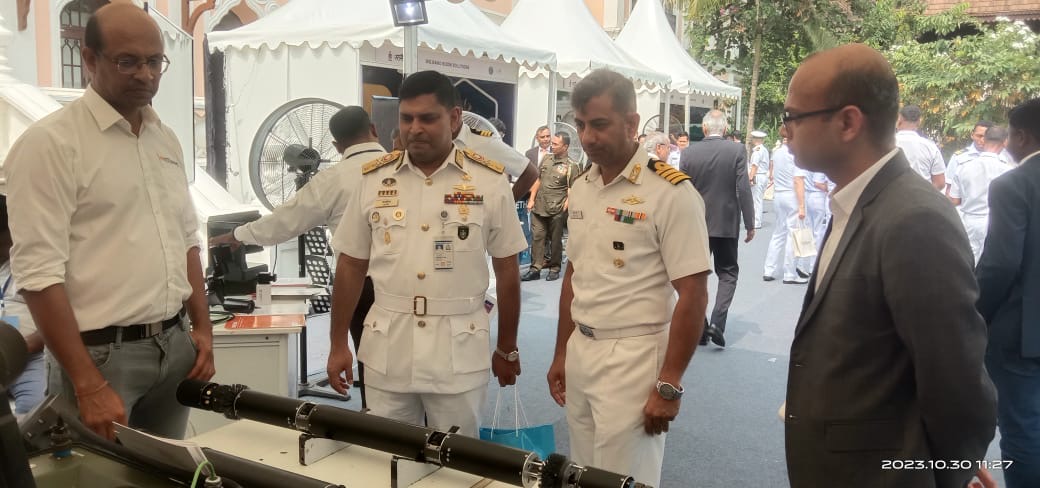 Bit_Mapper's tweet photo. We are attending the 4th edition of Goa Maritime Conclave (GMC)-2023, hosted by the Indian Navy. Bitmapper is excited to showcase the products to esteemed maritime security experts and academics. @IndianNavy #GoaMaritimeConclave #MaritimeSecurity #IndianNavy #defencetechnology https://t.co/MfZWjmlcIo