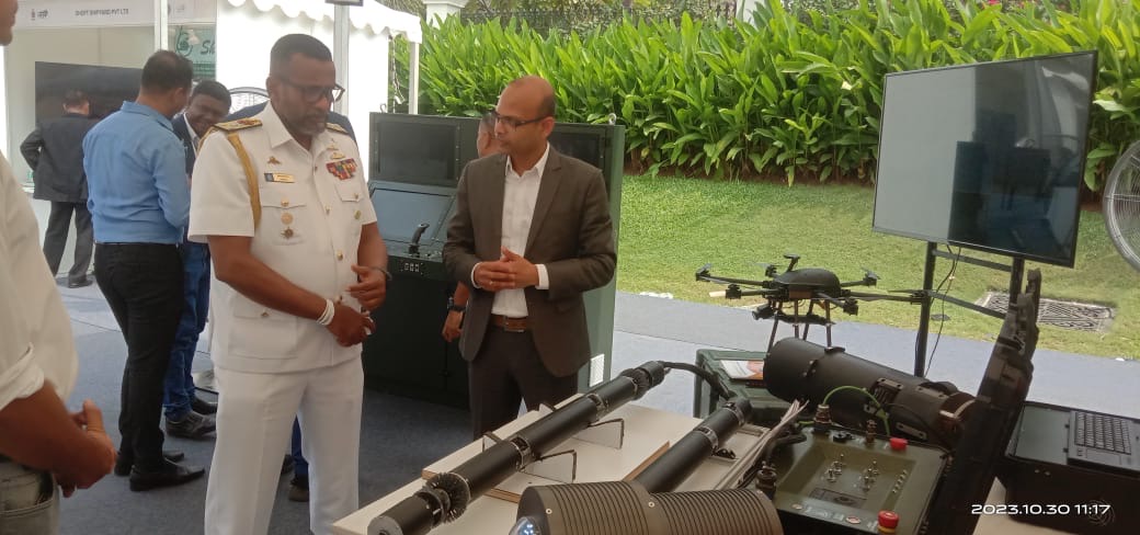 Bit_Mapper's tweet photo. We are attending the 4th edition of Goa Maritime Conclave (GMC)-2023, hosted by the Indian Navy. Bitmapper is excited to showcase the products to esteemed maritime security experts and academics. @IndianNavy #GoaMaritimeConclave #MaritimeSecurity #IndianNavy #defencetechnology https://t.co/MfZWjmlcIo