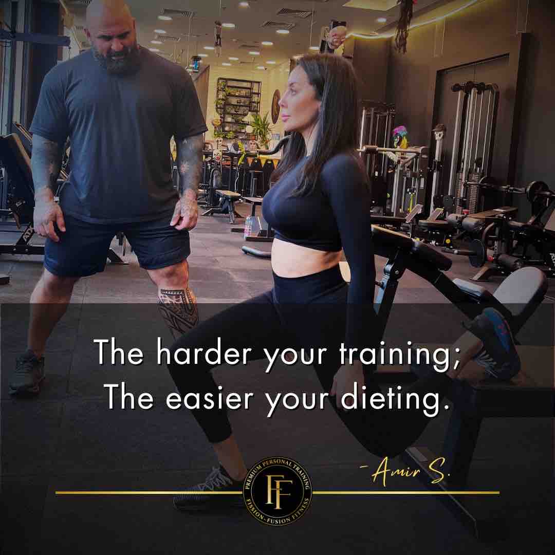 Training’s Influence: The more intense your training, the smoother your dieting becomes. 💪🍽️ #TrainHardEatSmart #BalancedApproach