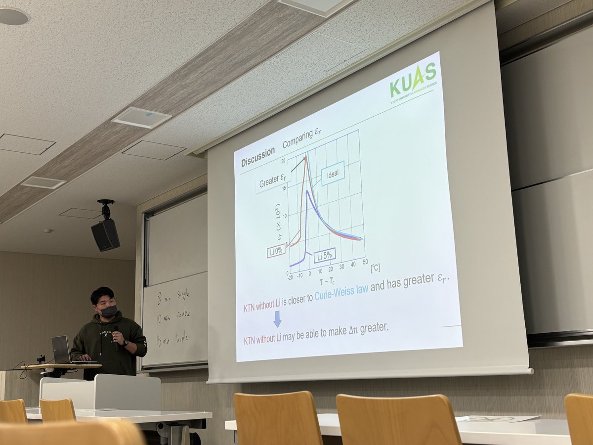 kuas_e's tweet photo. 発表会はすべて英語で行われます。入学当初は慣れなかった英語も、授業を通してペラペラに!!
もちろん質疑応答も英語です。教員からの様々な質問に即時に回答する専門性と英語力を高めてきた成果です☀️
2月7日の最終発表会に向けて、これからさらに研究を進めていきます💪 https://t.co/OIFjSGolf4