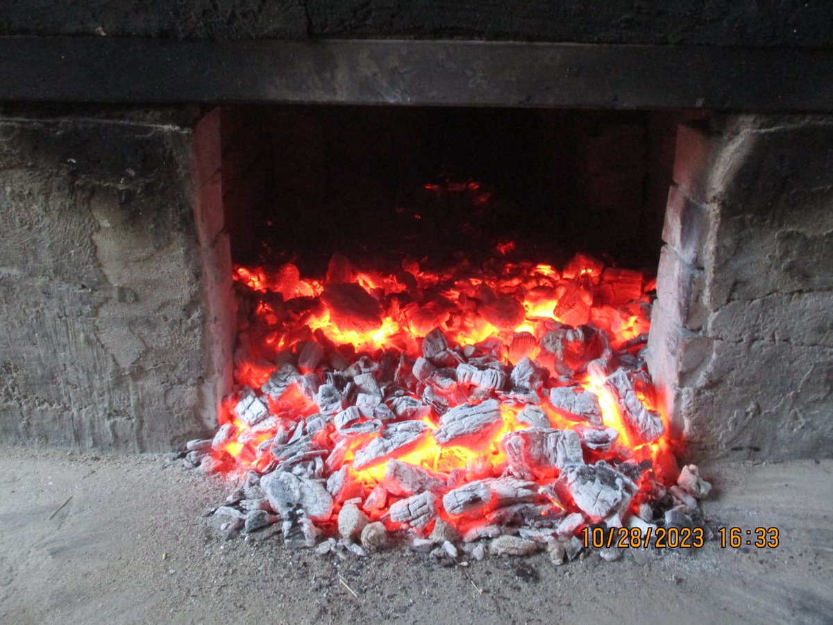 make a fire in the fireplace. 4