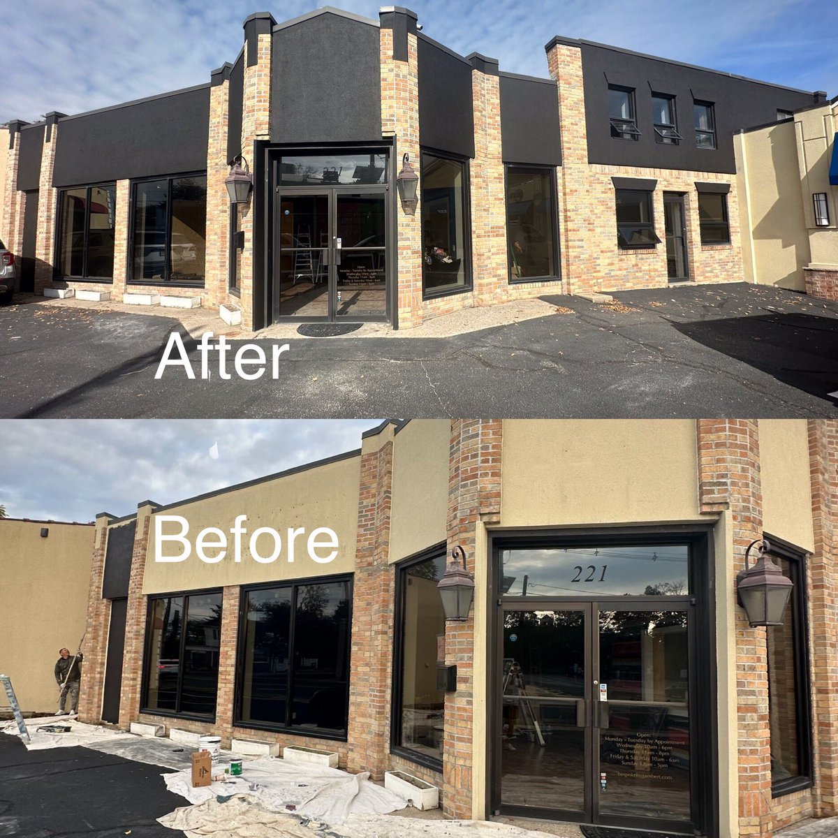 On North Avenue in Westfield, New Jersey. This exterior building is looking wonderful after the Grand Slam crew finished the painting.  🎨

All ready for the business to open. 🏢

grandslampaintingllc.com
.
.
.
.
.
.
#nickMarino #grandslampainting #benjaminmoorepainter #shoplocal