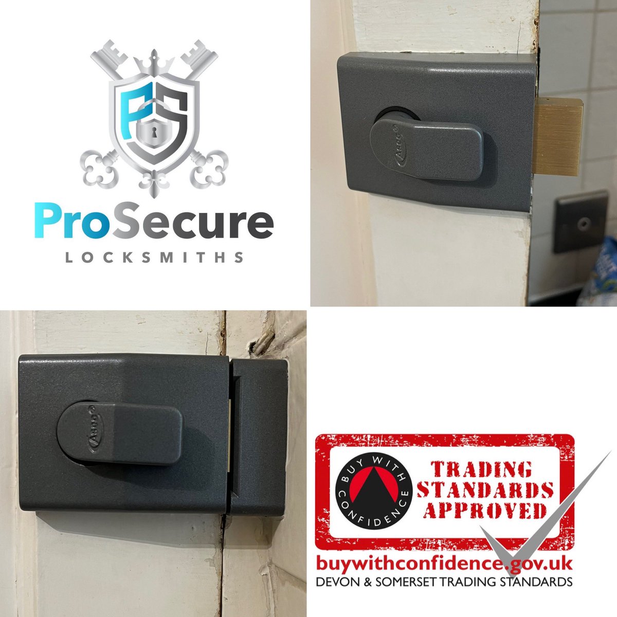 Elderly customer in #Babbacombe has been locked out numerous times when gardening, the wind kept blowing the door shut. We replaced the old existing night latch with key lockable version. This unfortunate situation cannot happen again 👍🏻 <a href="/BWCsouthwest/">BWC South West</a> <a href="/BWCconnect/">Buy With Confidence</a> <a href="/AldridgeSec/">Aldridge  Security</a>