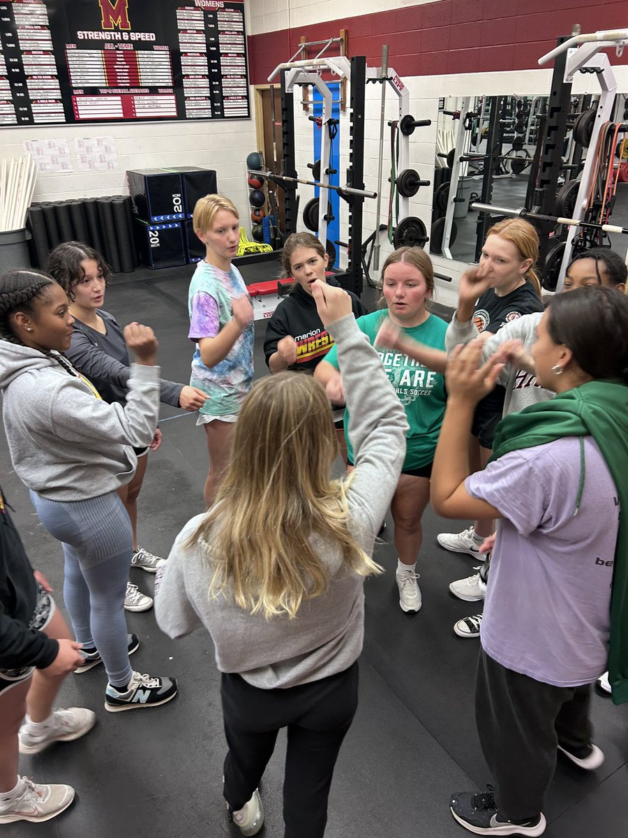The Lady Wolves wrestling team got after it today in the weight room. First day of practice! #GoWolves