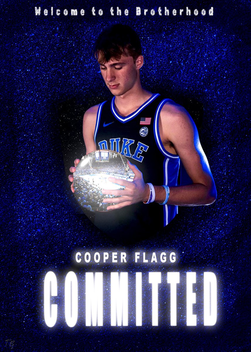 BREAKING: Cooper Flagg has committed to DUKE!!!

Flagg is the #1 ranked player in the class of 2024 🔵😈