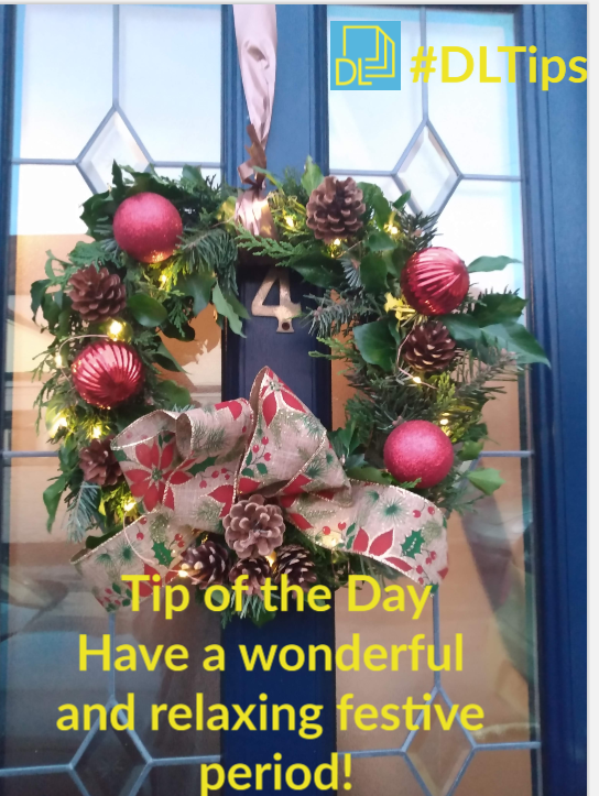 DiverseLearners's tweet photo. Tip of the Day
Myself and @phoebs_diverse are now off for our Christmas holidays and spend some family time together
Have a wonderful and relaxing festive period!
#DLTips https://t.co/BbUvoq2Qee