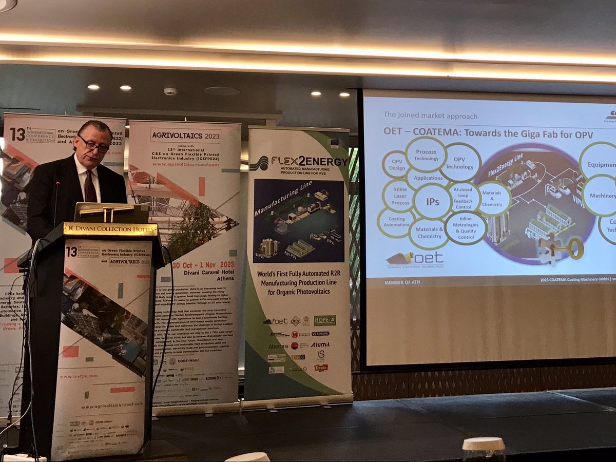 LTFN-Nanolab (@ltfn_nanolab) on Twitter photo 13th Inter Conf & Exh on #Green Flexible #PrintedElectronics Industry
& #AGRIVOLTAICS 2023 opening by Minister <a href="/Skylakakis/">Thodoros Skylakakis</a> keynote speakers Prof. S. Logothetidis <a href="/ThomasKolbusch/">Thomas Kolbusch</a> <a href="/coatema/">Coatema</a> Prof. R.Silva <a href="/ati_surrey/">The Advanced Technology Institute</a> 13th Inter Conf & Exh on #Green Flexible #PrintedElectronics Industry
& #AGRIVOLTAICS 2023 opening by Minister <a href="/Skylakakis/">Thodoros Skylakakis</a> keynote speakers Prof. S. Logothetidis <a href="/ThomasKolbusch/">Thomas Kolbusch</a> <a href="/coatema/">Coatema</a> Prof. R.Silva <a href="/ati_surrey/">The Advanced Technology Institute</a>