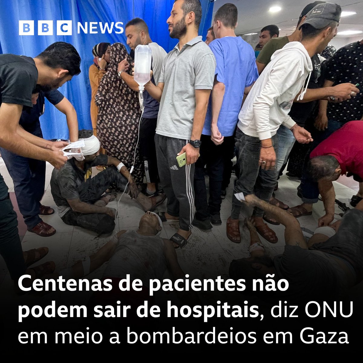bbcbrasil's tweet image. Médicos afirmam que Israel disse para funcionários evacuarem o hospital Al-Quds na cidade de Gaza, mas que mover pacientes — muitos dos quais estão em terapia intensiva — é impossível: bbc.in/3QxPtwt