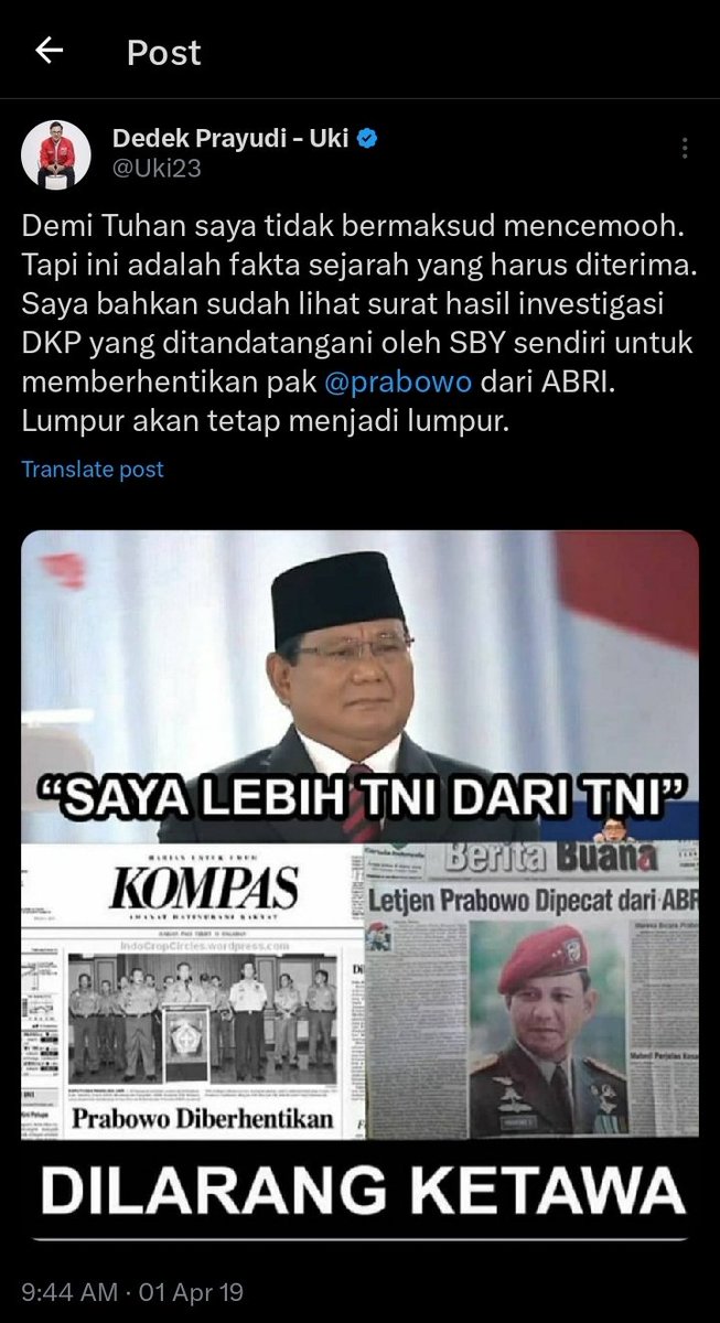 <a href="/kurawa/">RUDI VALINKA</a> <a href="/yunartowijaya/">Yunarto Wijaya</a> Rombongan Penjilat ludah yang sudah di Muntahkan...NOL Koma