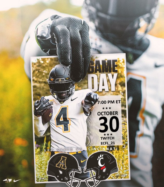 It's gameday!! We travel to Cincinnati to play the Bearcats. We are looking to stay perfect in conference play. See you all tonight! #GoApp