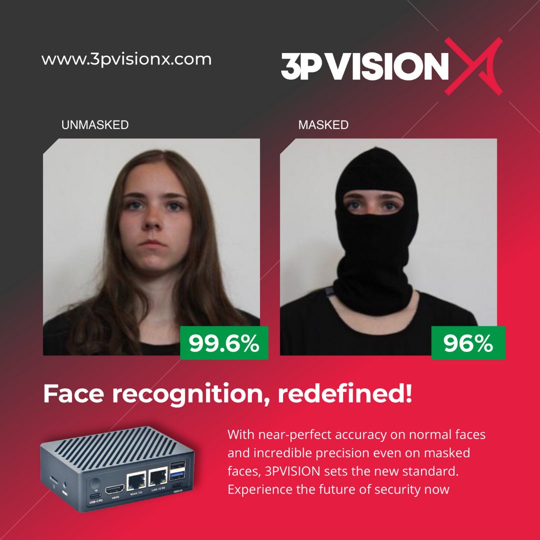 Pushing the boundaries of AI in security! 🚀 With 3PVISION's near-perfect face recognition, even masks can't hide. Dive into the next-gen of safe and smart surveillance. #AITech #FaceRecognitionAI #NextGenSecurity #SmartSurveillance #3PVISIONExcellence #AI#3pvisionx #3P