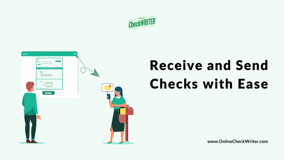webcheckwriter's tweet image. Receive a check as the most convenient and cost-effective payment method for all your payments. OnlineCheckWriter.com allows you to design a check and send it by mail instantly.

Learn more: onlinecheckwriter.com/receive-checks

#ReceiveACheck #ReceiveChecks