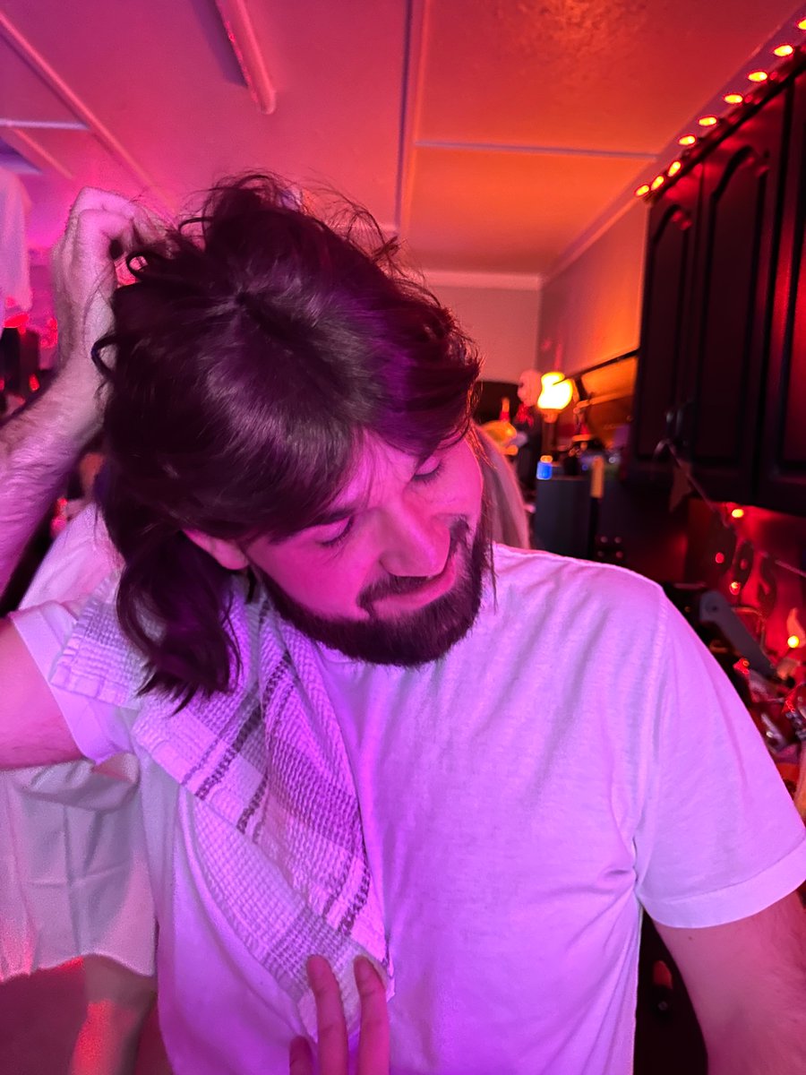 Put this wig on regan over the weekend TELL me he doesn’t look like a young Bob seger this all makes sense now