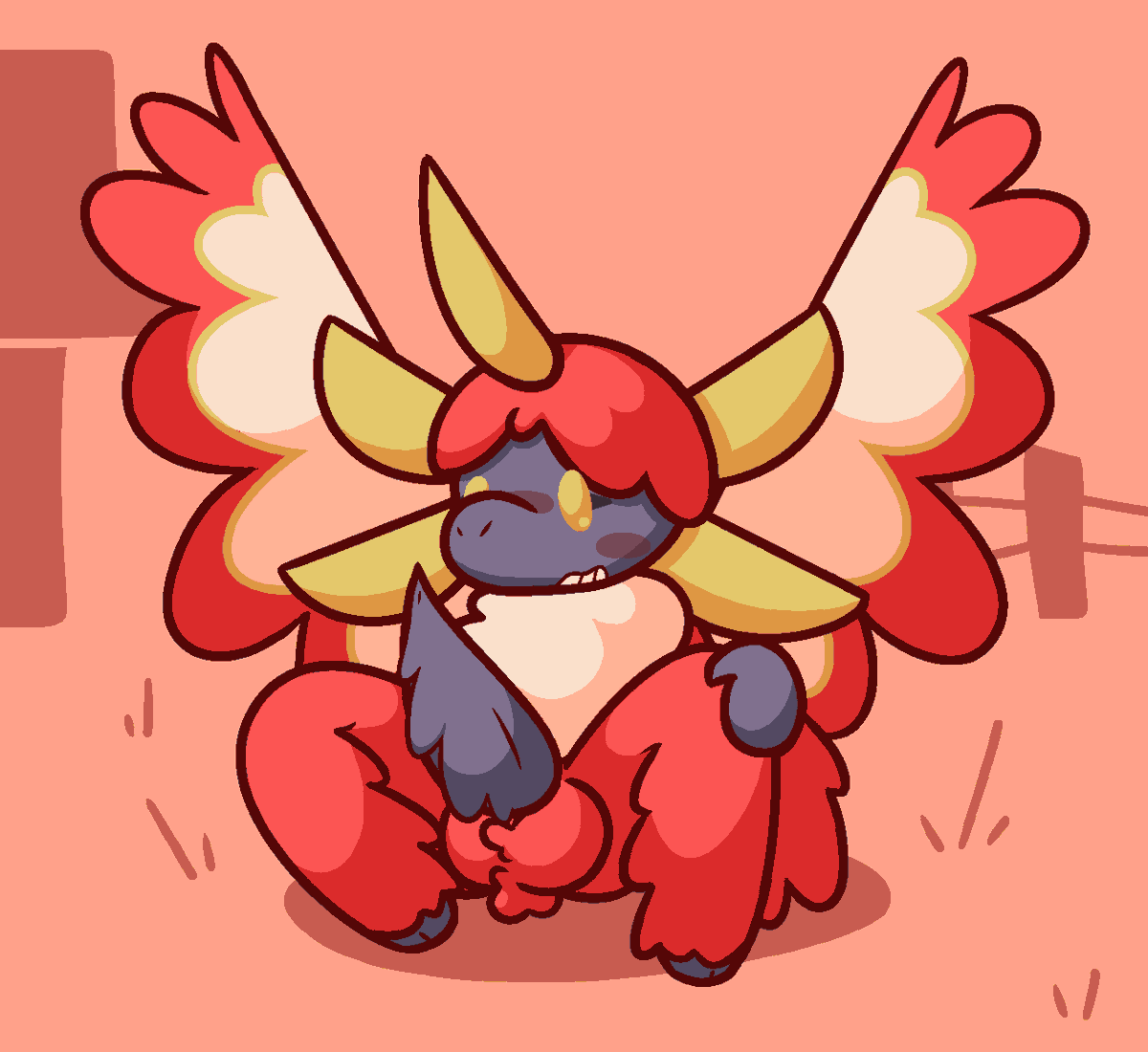 MallowOnAStick's tweet photo. drew this a while back, thought the kindling from the minecraft spectrum mod was kinda cute https://t.co/lNArJTCo0K