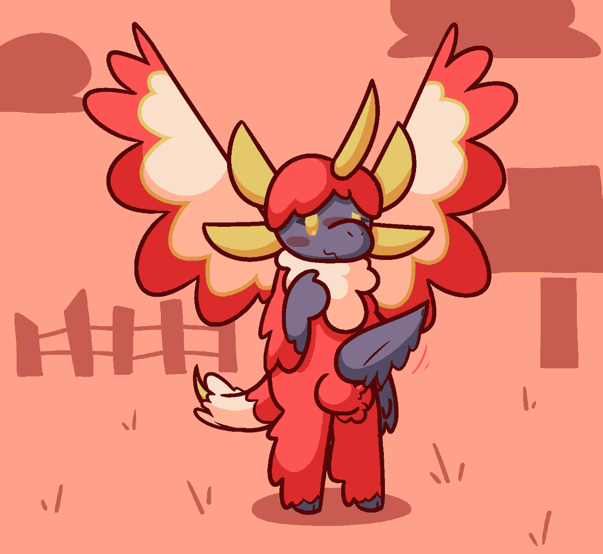 MallowOnAStick's tweet photo. drew this a while back, thought the kindling from the minecraft spectrum mod was kinda cute https://t.co/lNArJTCo0K