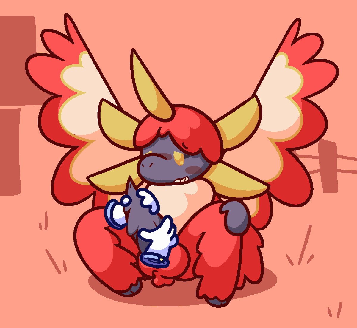 MallowOnAStick's tweet photo. drew this a while back, thought the kindling from the minecraft spectrum mod was kinda cute https://t.co/lNArJTCo0K