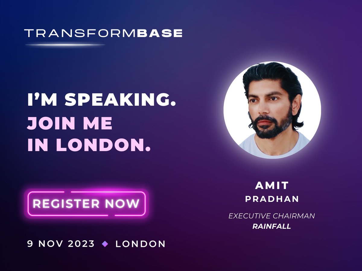 📷 Excited to share I'll be speaking at #TransformBase on Nov 9 in London! 📷 Dive into the world of #EmergingTech with industry leaders. Save 25% off your ticket using code COLLECTIVE and let's shape the future together! 📷 transformbase.com/register #TechEvent #innovation