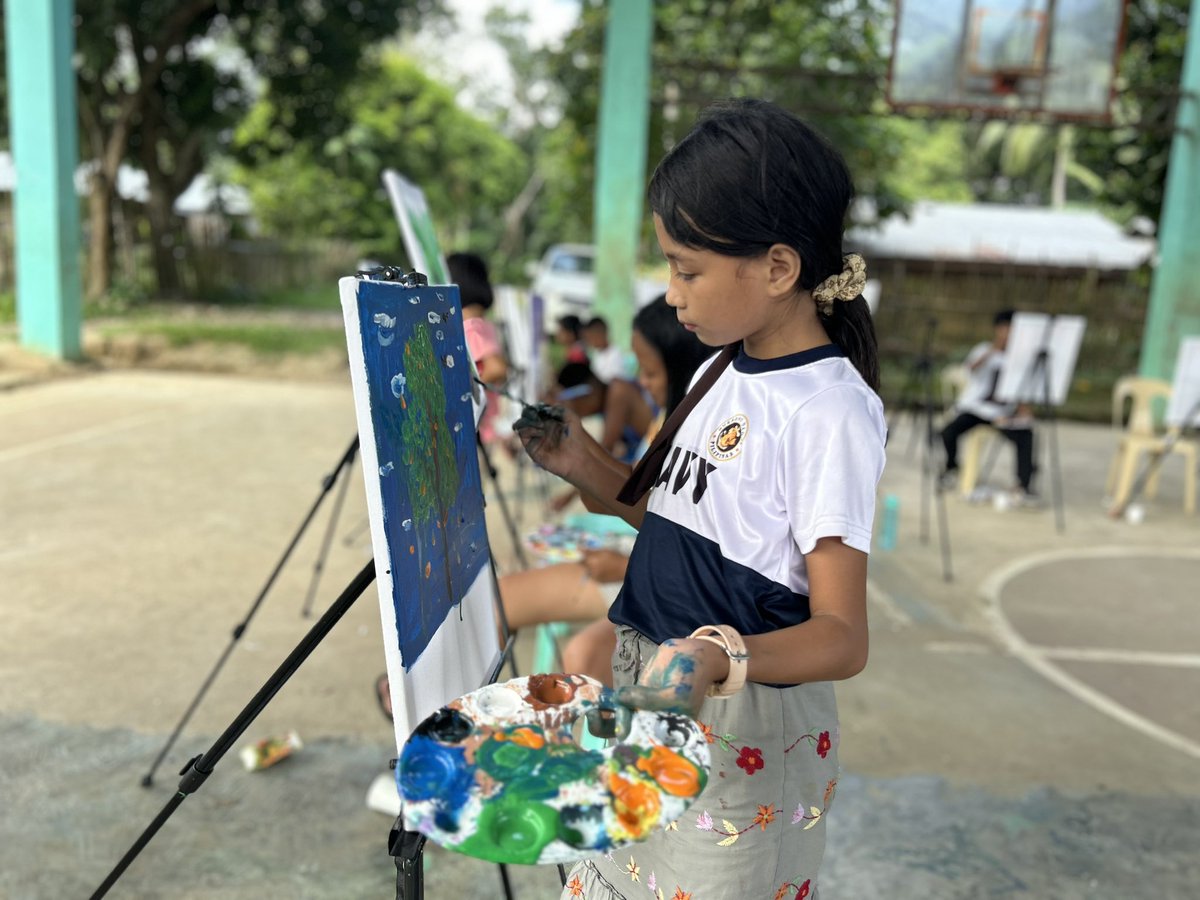elnidoheritage's tweet photo. Acrylic Painting Lessons: Bgy. Villa Paz, El Nido, Palawan. https://t.co/cOFdX4u4AT