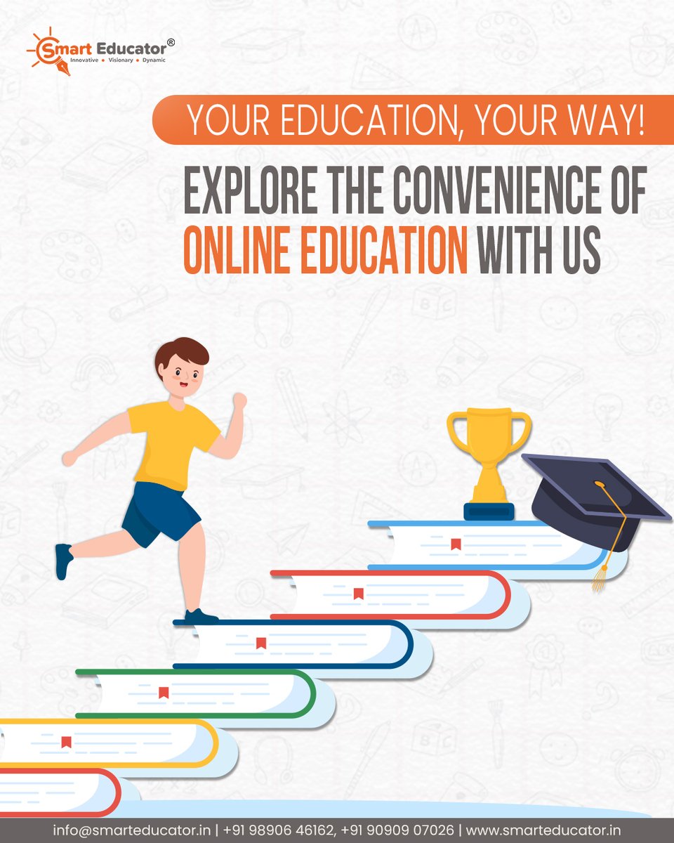 smart_educator's tweet image. A whole new world of knowledge awaits you! 🌟
This is your chance to experience the utter convenience of online learning with our expert guidance. 📚💻
Contact us now 
📞 9890646162,9090907026

#smarteducator #onlineclasses2023 #onlinestudymaterial #pune #studygram #study