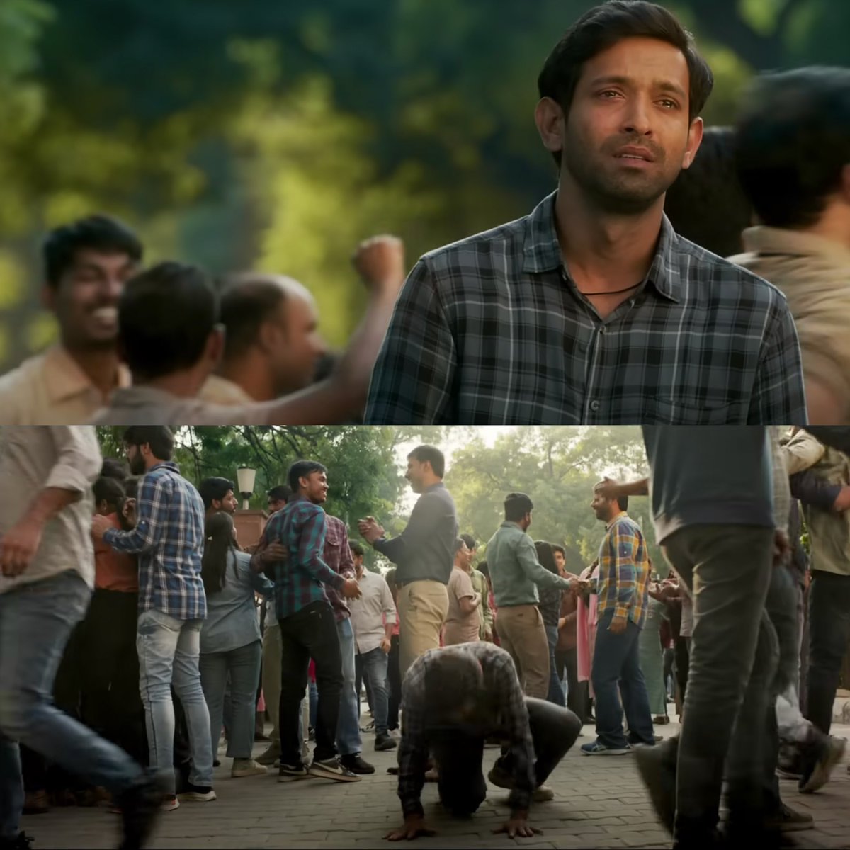 Still reminiscing about this moment from #12thFail 😭

The expectations of the family
The sheer will power to carry on
Failing, restarting and failing again
And after years of turmoil
You’ve DONE it! 

The rush of emotions, the RELIEF! 

Take a bow #VikrantMassey 👏🏻