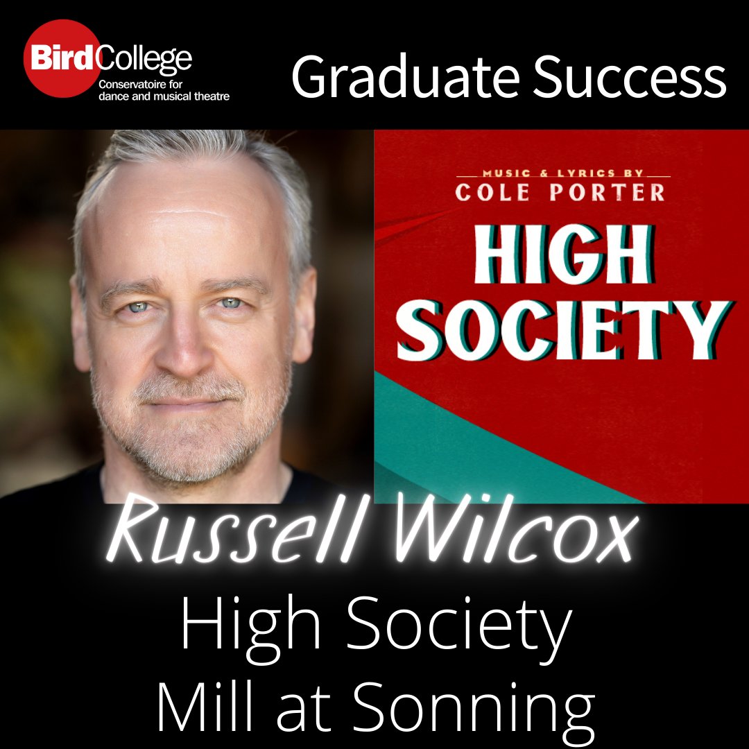 BirdCollegeUK's tweet photo. Congratulations to Bird graduate @russwilcox who has been cast in High Society at the @MillAtSonning! ✨️

Previous credits include The Book Thief, Bonnie and Clyde and Singin' in the Rain 👏 #proud #whereperformancecounts #graduatesuccess https://t.co/t3kSEE3ajl