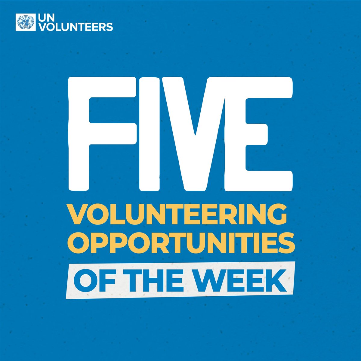 UNV_ROWCA's tweet photo. 📢VOLUNTEERING OPPORTUNITIES
1⃣ Programme Assistant🇨🇩 @UNHCR_DRC 
2⃣ Wash Specialist 🇨🇮 @UNICEF_CIV 
3⃣ Administrative Assistant 🇳🇬 @UNDPNigeria 
4⃣ Programme Associate 🇧🇫 @WFP_Burkina_CD 
5⃣ Medevac Coordinator Assistant @MONUSCO 

Apply here👉https://t.co/0gXgehecCS https://t.co/lSefGCBYOJ