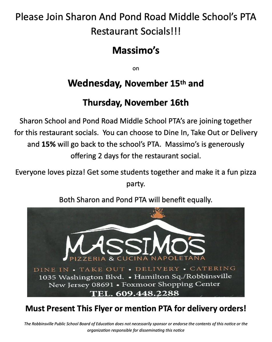 Pond Road Middle School PTA tweet media