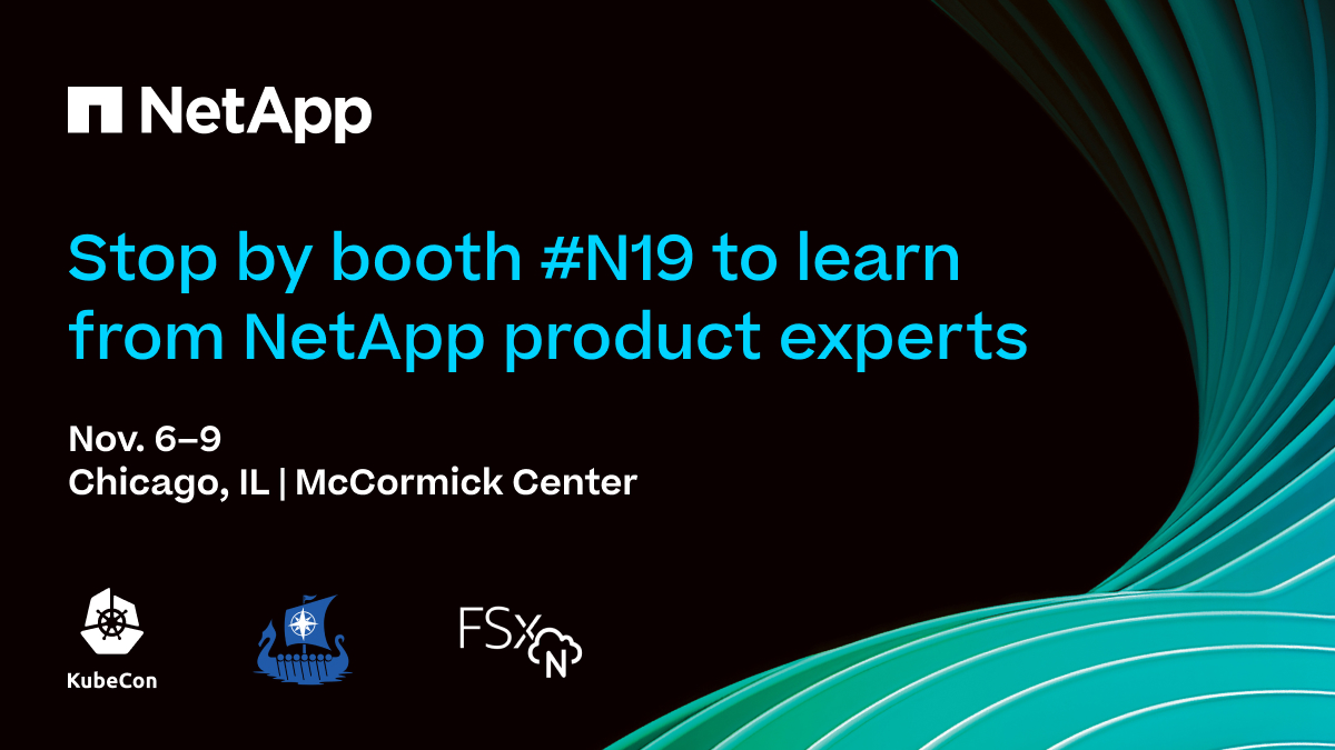Join us at #KubeCon + #CloudNativeCon next week to learn how to safeguard, migrate & store your #Kubernetes apps. Jump into LIVE demos of Amazon FSx NetApp ONTAP, Astra & Cloud Insights, plus be in with a chance to WIN a Nintendo Switch! Register now: ntap.com/46N16oT