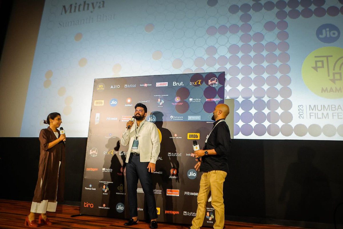 IamHCB's tweet image. 📸 @rakshitshetty at Jio #MAMIFilmFestival2023 

#RakshitShetty #SumanthBhat #Mitya #ParamvahStudios