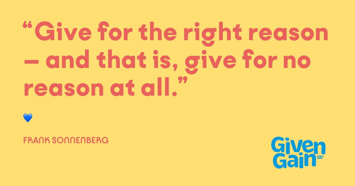 Let's embrace the joy of giving without expectation today! The purest form of giving is to give for no reason at all. It's the magic of selfless generosity that lights up our world. 🌟 #givengain💙 #professionaldogooder #humansareamazing #oneworldzerobarriers #goodvibesonly