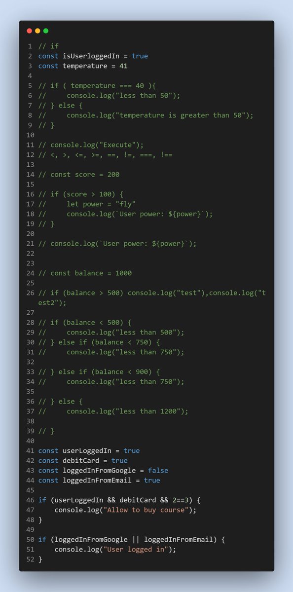 Day 24 #100DaysOfCode 
#javascript #controlFlow